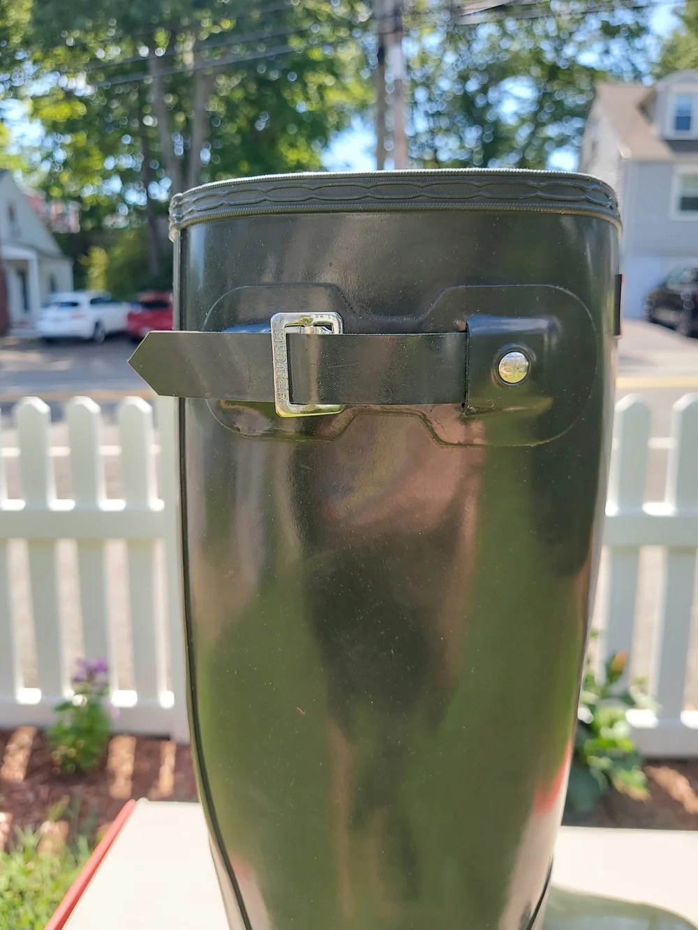 Hunter Olive Green Tall Waterproof Rain Boots Womens Big Girls Size 5 NWT Travel